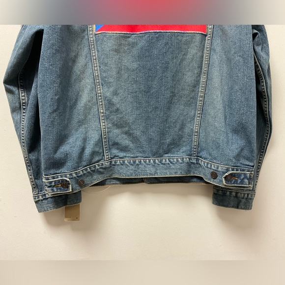 Levi Strauss & Co. Embroidered Puerto Rican Flag/Pacific Trucker Jean Jacket! - Picture 5 of 15